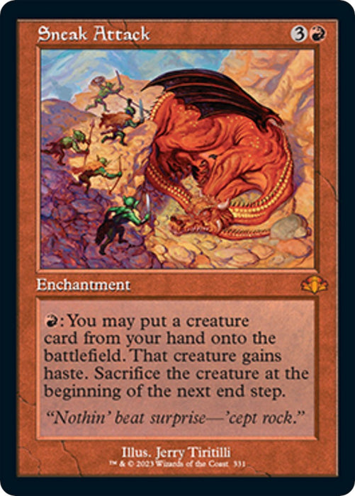 Sneak Attack (Retro Frame) (331) [DMR] Foil