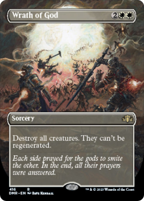 Wrath of God (Borderless) (416) [DMR] Foil