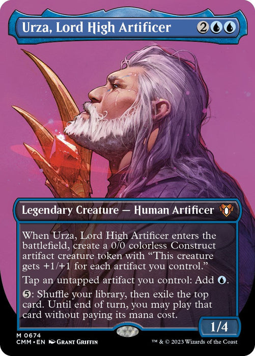 Urza, Lord High Artificer (Borderless) (674) [CMM]