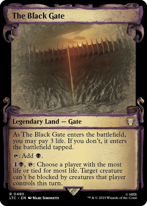 The Black Gate (Showcase Scrolls) (490) [LTC] Foil