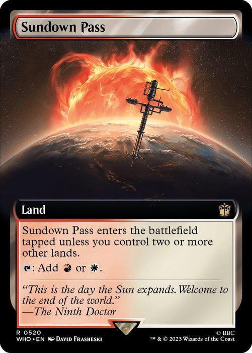 Sundown Pass (Extended Art) (520) [WHO] Foil