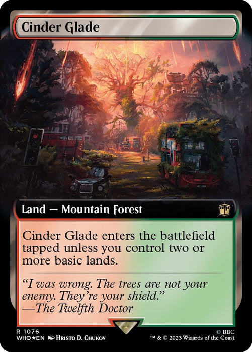 Cinder Glade (Extended Art) (Surge Foil) (1076) [WHO] Foil