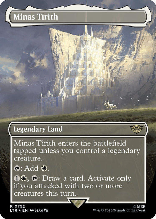 Minas Tirith (Borderless) (Surge Foil) (752) [LTR] Foil