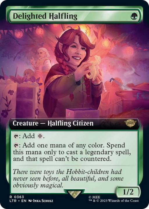 Delighted Halfling (Extended Art) (363) [LTR]