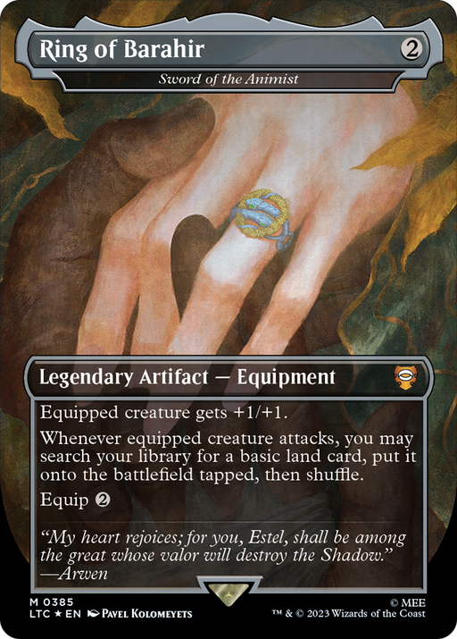 Ring of Barahir - Sword of the Animist (Surge Foil) (385) [LTC] Foil